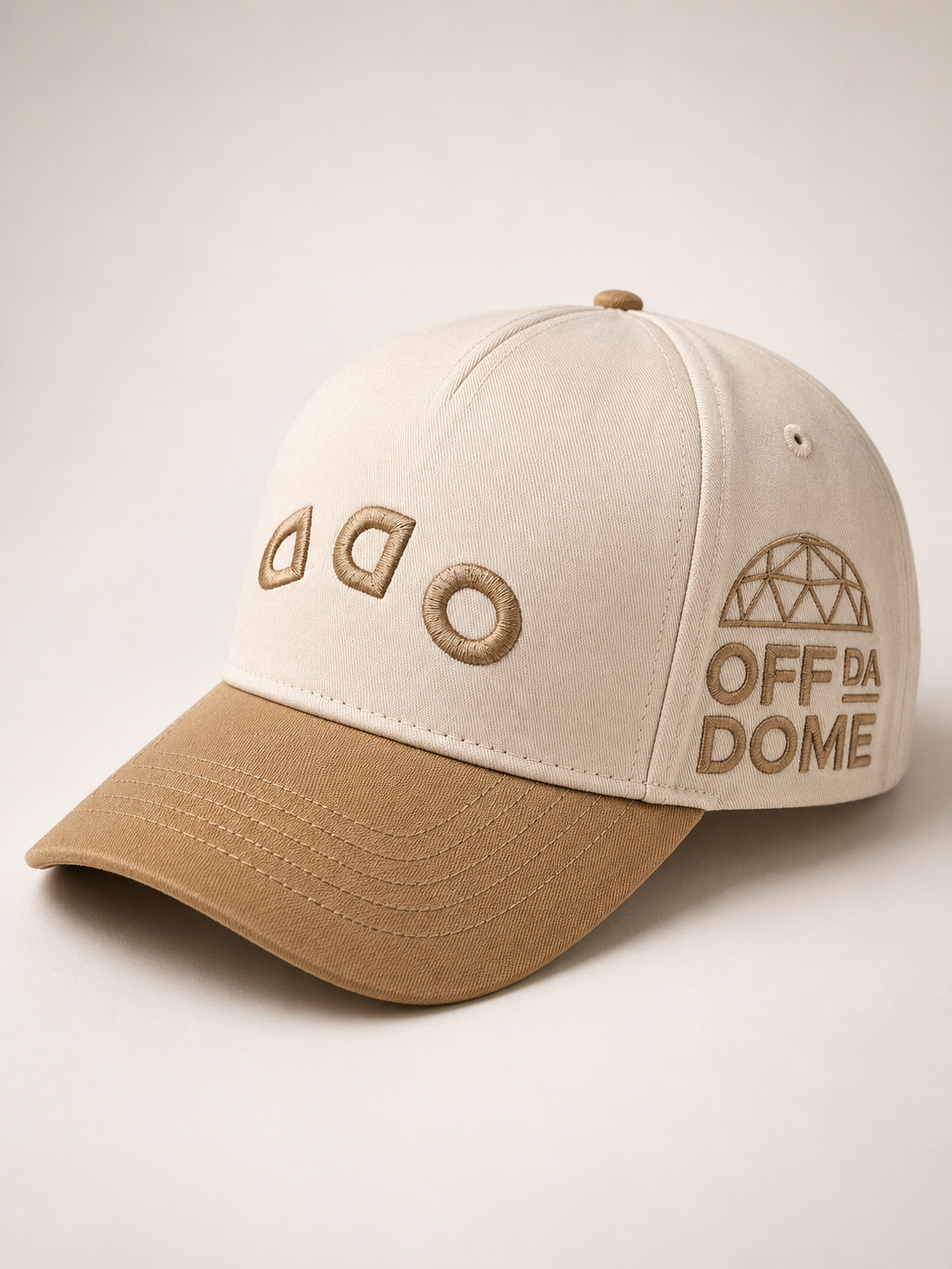 ODD Signature Snapback – Cream/Tan